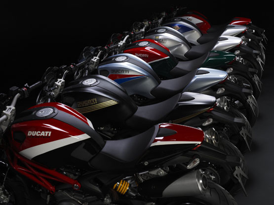 2010 Ducati Monster 696 and 796, 13 different colors