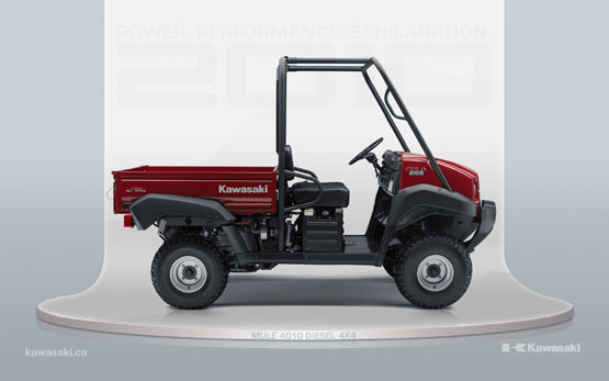 2010 Kawasaki Mule 4010 4X4 Diesel 
