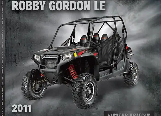 2011 Polaris Ranger RZR 4 800 Robby Gordon LE 