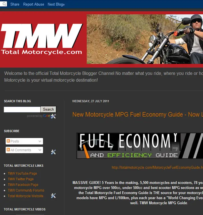 Don't be just a motorcycle fan, Be a Total Motorcycle fan, Follow Total Motorcycle Website on Blogger