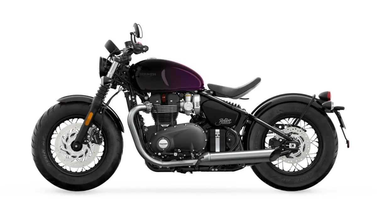 2024 Triumph Bonneville Bobber Purple Stealth Edition