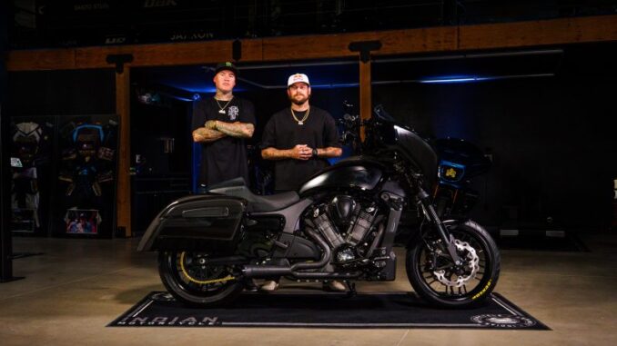 Indian Motorcycle unveils custom Chieftain PowerPlus built by Jeremy “Twitch” Stenberg for Ryan Sheckler