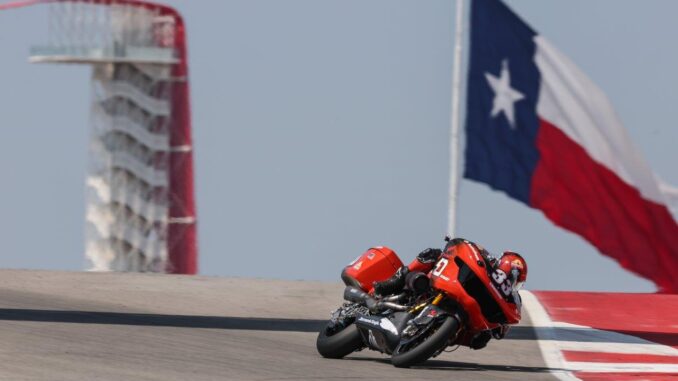 HARLEY-DAVIDSON® X DYNOJET FACTORY RIDER KYLE WYMAN CLINCHES 2025 MISSION KING OF THE BAGGERS CHAMPIONSHIP AT CIRCUIT OF THE AMERICAS HARLEY-DAVIDSON® X DYNOJET FACTORY RIDER KYLE WYMAN CLINCHES 2025 MISSION KING OF THE BAGGERS CHAMPIONSHIP AT CIRCUIT OF THE AMERICAS Hayden Gillim Rides RevZilla/Vance & Hines Harley-Davidson to Race Win on Saturday Harley-Davidson Claims AFT Manufacturers Title as Briar Bauman Closes Season with Victory MILWAUKEE (September 15, 2025) – Harley-Davidson® x Dynojet Factory Race Team rider Kyle Wyman was crowned 2025 Mission King of the Baggers champion during the MotoAmerica double-header at Circuit of the Americas in Austin, Texas. Wyman, capping a dominating season in the series, secured his second King of the Baggers championship on Saturday aboard a race-prepared Harley-Davidson® Road Glide® motorcycle. With two races left on the schedule, his points lead in the class is insurmountable. RevZilla/Vance & Hines Harley-Davidson rider Hayden Gillim scored his second King of the Baggers series victory of the season on Saturday after setting a new track record to top King of the Bagger qualifying. On Sunday, Harley-Davidson® x Dynojet Factory Race Team rider Bradley Smith finished in third place for his third King of the Baggers podium finish of the season. “It’s hard to (put this moment into words),” said Wyman following the presentation of the champion’s #1 plate on Saturday. “This team deserves it. They’ve been working so hard to earn this position we were in this weekend. I just can’t thank them enough. Sticking behind me with three heart-breakers in a row, for us to get it done this year in this fashion is just amazing. We are having a hell of a year. My wife Hannah and I just welcomed our first child. He’s five weeks old. He’s here this weekend. We’ve got (James) Rispoli wrapping up the Super Hooligan championship on a Harley-Davidson for KWR Racing and now, once again, we are King of the Baggers champions. It’s been an incredible year and thanks to Harley-Davidson we will bring this number one back to Milwaukee. It’s a dream to be able to do something this important to so many people. You grow up as a racer and you want a factory ride but really you want what you’re doing to mean something. This means a hell of a lot.” With two races left on the 2025 Mission King of the Baggers schedule, Wyman has scored seven race wins, and three additional podium finishes in 12 races while building a lead in the series standings that now stands at 70 points. Wyman also leads all entrants in the King of the Baggers series with 25 career race wins. Wyman won the King of the Baggers championship in 2021, finished in third place in 2022 and 2023, and was second in the series in 2024. Saturday King of the Baggers results were dominated by Gillim, who rode a race-prepared Harley-Davidson® Road Glide® motorcycle to set a new track record for the class in qualifying with a lap of 2:12.975 around the 3.4-mile, 20-turn Circuit of the Americas course. Gillim next won the three-lap King of the Baggers Mission Challenge race by 3.025 seconds. In the 7-lap King of the Baggers main event, Gillim led from the start and by the second lap had a 1.3-second lead over Factory Indian riders Loris Baz and Troy Herfoss, Wyman and Harley-Davidson® x Dynojet Factory Race Team rider Bradley Smith. Herfoss dropped off the leader’s pace after two laps and by mid-race Gillim’s lead stretched to more than two seconds. RevZilla/Vance & Hines Harley-Davidson rider Rocco Landers charged up from eighth on the starting grid to pass Smith and Wyman and battled with Baz for second place in the closing laps. Gillim crossed the finish line 3.317 second clear of Baz, with Landers in third 0.111 seconds behind Baz. Wyman finished fourth ahead of Smith and Harley-Davidson® x Dynojet Factory Race Team rider James Rispoli. “This crew from Vance and Hines has really been working hard all season,” said Gillim following his second victory of the season. “My start was good and I made it to the front through the first turn and just put my head down.” The Sunday King of the Baggers main event started with a close call for Wyman and Gillim, as the two Harley-Davidson riders came together in the tight first turn. Both riders remained upright and Wyman held the lead as Gillim dropped back to fifth place. Wyman led the first three laps with Herfoss, Baz, and a charging Gillim on his rear wheel. Herfoss passed Wyman for the lead on lap four and opened a half-second gap. Gillim passed Wyman to claim second place on lap 6 but ran off the track later on that lap and rejoined the field in ninth place. On the final lap Wyman ran onto the curbing trying to chase down Herfoss, went off the track and was not able to continue. Herfoss led Baz across the finish line by 1.447 seconds. Smith finished third, 7.014 seconds behind Baz. “Today patience got me on the podium,” said Smith. “I’ll take the 16 points and the bonus. Kyle Wyman is King of the Baggers champion and tonight the team will go out and celebrate that number one and take it back to Milwaukee, so we are pumped.” After 12 of 14 rounds in the 2025 MotoAmerica Mission King of the Baggers series, Kyle Wyman leads in series points with 240, followed by Baz with 170, Herfoss with 158 points, Factory Indian rider Tyler O’Hara with 128 points, Gillim with 127 points, Rispoli with 110 points, and Smith with 103 points. The Harley-Davidson® x Dynojet Factory Race Team concludes the 2025 Mission King of the Baggers season September 26-28 at the MotoAmerica Superbikes at New Jersey weekend at New Jersey Motorsports Park in Millville, N.J. The Mission King of the Baggers series features race-prepared American V-Twin touring motorcycles competing in 14 races over seven doubleheader weekends held in conjunction with the MotoAmerica Superbike series. Harley-Davidson® x Dynojet Factory Race Team Road Glide® motorcycles are powered by modified Screamin’ Eagle® Milwaukee-Eight® 131 Performance Crate Engines. The team bikes also feature upgraded suspension components, including Screamin' Eagle/Öhlins Remote Reservoir Rear Shocks, plus competition exhaust, race tires and lightweight bodywork. The Harley-Davidson® x Dynojet Factory Race Team is sponsored by Rockford Fosgate®, Mission® Foods, Brembo®, Öhlins®, Akrapovič, SYN3® lubricants, and Screamin’ Eagle® Performance Parts and Accessories. MotoAmerica Mission King of the Baggers Race Results - Circuit of the Americas Race 1 1. Hayden Gillim (H-D) RevZilla/Vance & Hines Harley-Davidson 2. Loris Baz (Ind) S&S/Indian Motorcycle 3. Rocco Landers (H-D) RevZilla/Vance & Hines Harley-Davidson 4. Kyle Wyman (H-D) Harley-Davidson® x Dynojet Factory Race Team 5. Bradley Smith (H-D) Harley-Davidson® x Dynojet Factory Race Team 6. James Rispoli (H-D) Harley-Davidson® x Dynojet Factory Race Team 7. Troy Herfoss (Ind) S&S/Indian Motorcycle 8. Tyler O’Hara (Ind) S&S/Indian Motorcycle 9. Jake Lewis (H-D) Saddlemen Race Development 10. Cory West (H-D) Saddlemen Race Development 11. Kyle Ohnsorg (Ind) TAB Performance Racing 12. Max Flinders (H-D) Lyndall Brakes/M3 MotoAmerica Mission King of the Baggers Race Results - Circuit of the Americas Race 2 1. Troy Herfoss (Ind) S&S/Indian Motorcycle 2. Loris Baz (Ind) S&S/Indian Motorcycle 3. Bradley Smith (H-D) Harley-Davidson® x Dynojet Factory Race Team 4. Cameron Petersen (Ind) SDI Racing 5. James Rispoli (H-D) Harley-Davidson® x Dynojet Factory Race Team 6. Cory West (H-D) Saddlemen Race Development 7. Jake Lewis (H-D) Saddlemen Race Development 8. Hayden Gillim (H-D) RevZilla/Vance & Hines Harley-Davidson 9. Kyle Ohnsorg (Ind) TAB Performance Racing 10. Tyler O’Hara (Ind) S&S/Indian Motorcycle 11. Max Flinders (H-D) Lyndall Brakes/M3 Bauman Closes Progressive American Flat Track Season with Victory In the final race of the 2025 Progressive American Flat Track season on September 13, Rick Ware Racing/Parts Plus/Latus Motors rider Briar Bauman rode a Harley-Davidson® XG750R motorcycle to win the SuperTwins main event at the Arby's Lake Ozark Short Track presented by Arrowhead Brass at Lake Ozark Speedway in Eldon, Missouri. The victory was the eighth of the season for Bauman in the 16-race series. Bauman topped qualifying for the event, won his heat race and the #2Fast2Tasty Challenge bonus race. Mission Roof Systems Harley-Davidson rider Brandon Robinson finished second in the main event to give Harley-Davidson a season finale 1-2 and the 2025 Mission AFT SuperTwins Manufacturers Championship. At the conclusion of a season-long battle for the SuperTwins championship, Bauman finished second to Yamaha rider Dallas Daniels by six points. Robinson finished third in the season standings. Daniels won the 2025 AFT Mission SuperTwins championship with 6 race wins and 313 points. Bauman is second with 8 victories and 307 points, followed by Robertson with one win and 217 points. Mission SuperTwins Race Results – Ozark Short Track (Top 10) 1. Briar Bauman (H-D) Rick Ware Racing/Parts Plus/Latus Motors 2. Brandon Robinson (H-D) Mission Food/Roof Systems 3. Dallas Daniels (Yam) Estenson Racing 4. Trent Lowe (Hon) American Honda/Progressive Insurance/Mission Foods 5. Bronson Bauman (Yam) Mike Butler Racing/Mission Foods/Roof Systems of Dallas 6. Davis Fisher (KTM) Rackley Racing/Bob Lanphere’s BMC Racing 7. Declan Bender (Yam) Memphis Shades/Black Hills Powersports 8. Max Whale (RE) Moto Anatomy X Royal Enfield/Fairway Ford/Parts Unlimited 9. Dan Bromley (Suz) Memphis Shades/Corbin/Vinson Construction 10. Ben Lowe, (Yam) Mission Foods/Roof Systems ### About Harley-Davidson Harley-Davidson, Inc. is the parent company of Harley-Davidson Motor Company and Harley-Davidson Financial Services. Our vision: Building our legend and leading our industry through innovation, evolution and emotion. Our mission: More than building machines, we stand for the timeless pursuit of adventure. Freedom for the soul. Since 1903, Harley-Davidson has defined motorcycle culture with an expanding range of leading-edge, distinctive and customizable motorcycles in addition to riding experiences and exceptional motorcycle accessories, riding gear and apparel.